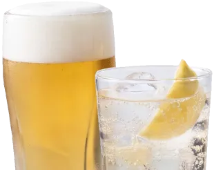 ビールとサワーのイラスト